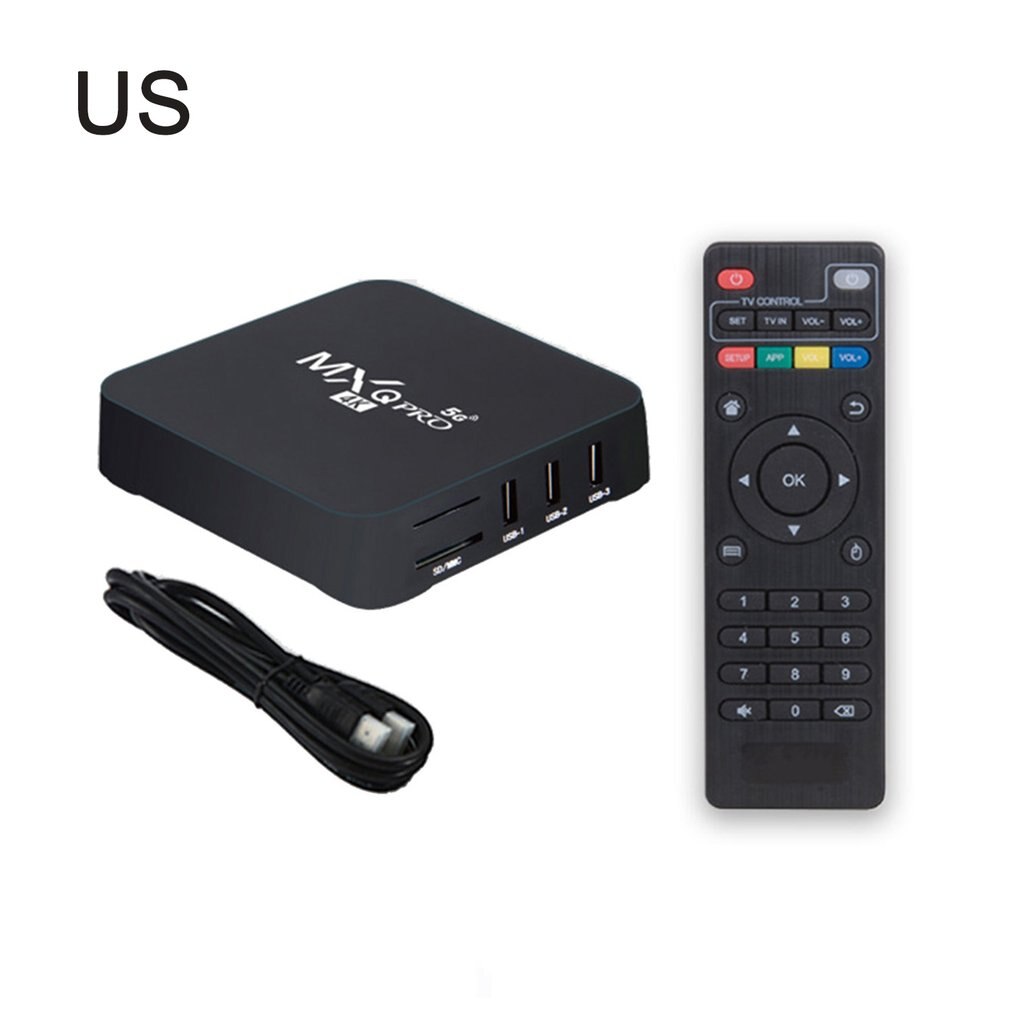 MXQPRO5G 4K RK3229-5G Smart Multimedia Player 8 + 128G Met Betrouwbare Netwerk Rockchip 3228A Quad-Core Multimedia speler: US