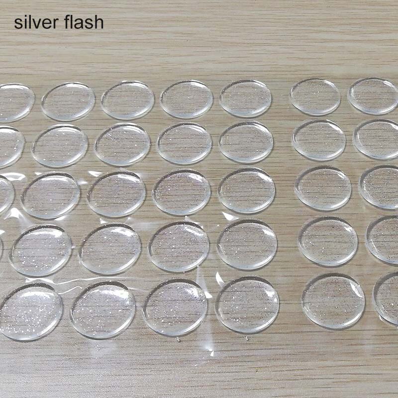 50Pcs Bottle Caps DIY Crafting 1Inch Self Adhesive Bottle Cap Stickers DIY Jewelry Maker 3D Transparent Flash Crystal Patch Dots