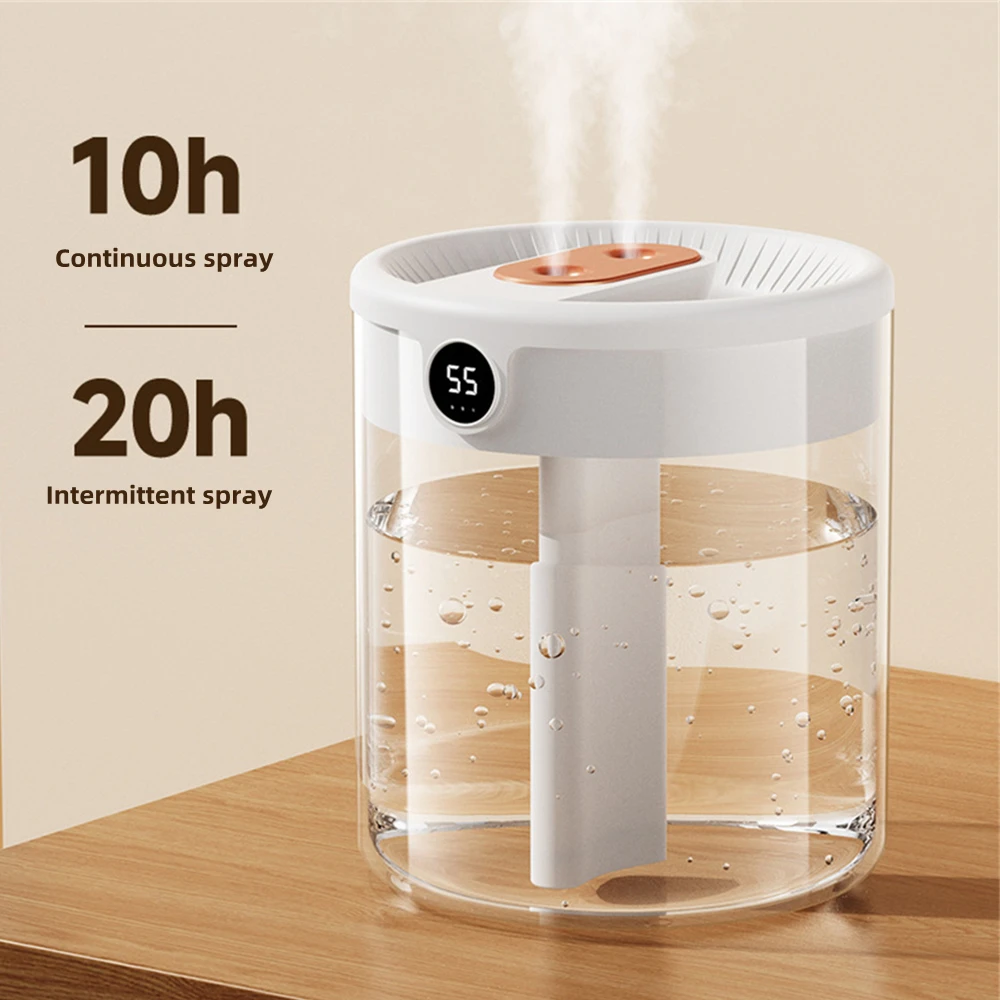 Xiaomi Mijia 2L Double Nozzle Air Humidifier with LCD Humidity Display Large Capacity Aroma Essential Oil Diffuser for Bedroom
