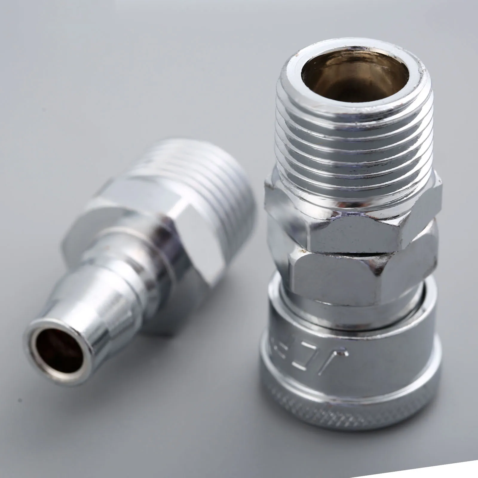 2pcs SM40+PM40 Pneumatic Part Euro Air Line Hose Compressor Connector Quick Release 1/2" BSP Male Thread Coupler Fittings Tools