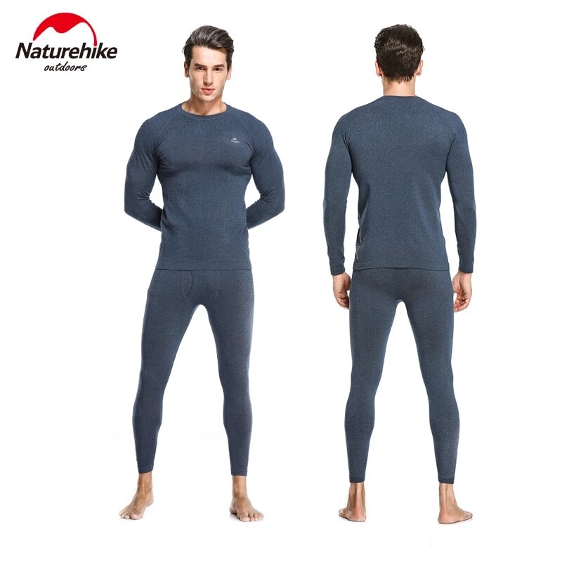 Naturehike Acryl Vezels Viscose Spandex Nylon Sneldrogende Wicking Thermisch Ondergoed Suits Voor Skiën Wandelen