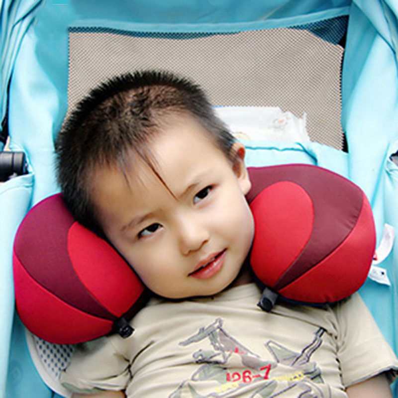 Baby indvendig nakkestøttepude børn u-formet pude sikkerhedssæde bilmonteret fast