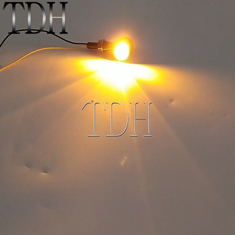 Motorbike Retro Classic Cafe Racer LED Turn Signal Light Blinker Lamp E24 Mini Bullet Indicator M8 Bolt for Harley Scrambler