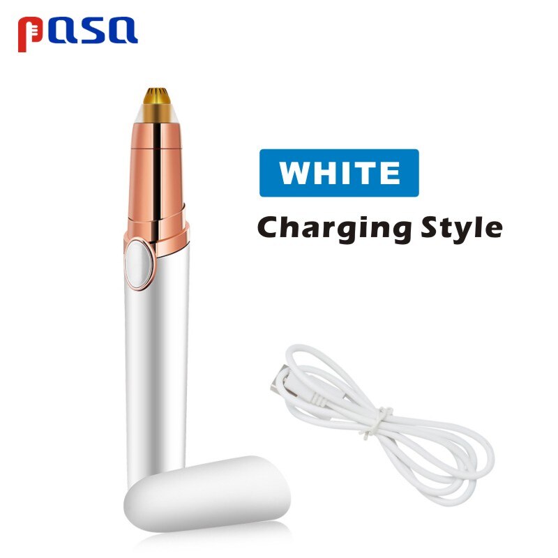 Electric Eyebrow Trimmer/Hair Remover /Mini Eyebrow Shaver Razor for: 1pcs Charging(White)