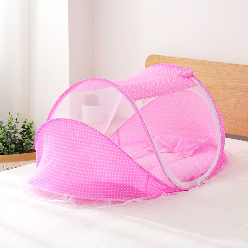 Juego de cama plegable con mosquitera para bebé, cuna portátil para recién nacido, almohada, cuna para Babynest: 02