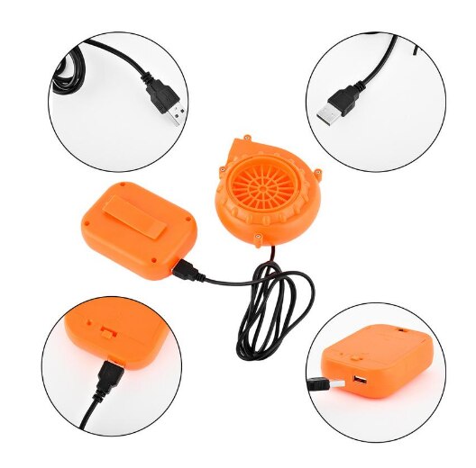 Electric Fan DC 6V Portable Mini For Mascot Head Inflatable costume