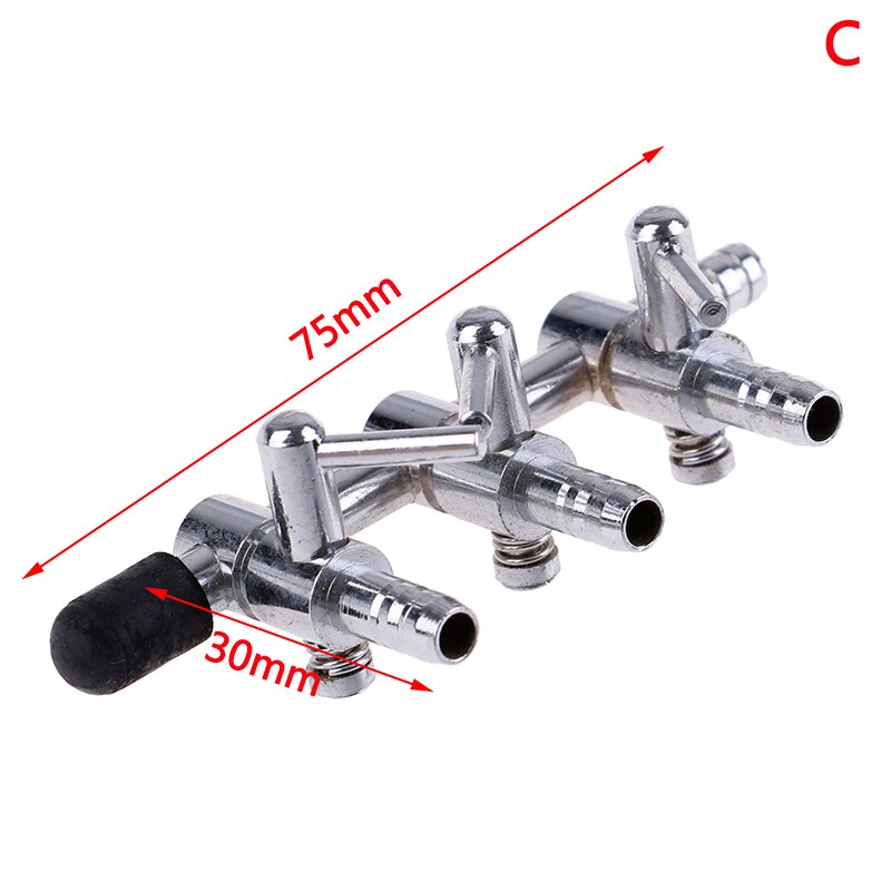 Distributor Aquarium Stainless Steel Lever Fish Tank Durable Oxygen Pump Accessories Splitter Air Flow Control: C