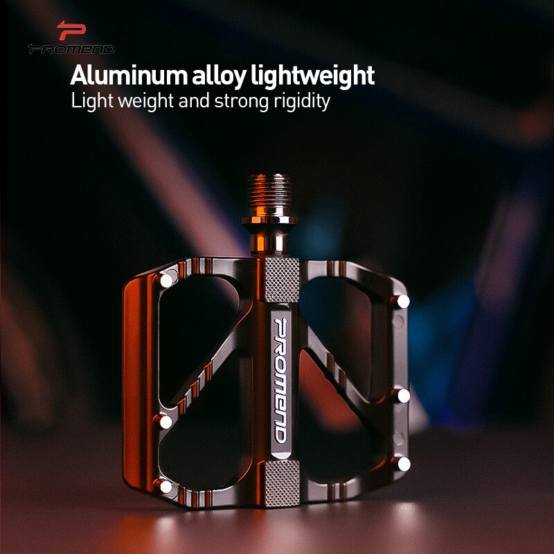 PROMEND Bicycle Pedals 3 Bearing Quick Release Road Folding Bike Pedal Pedals for Bicycle Parts Oil Slick Black R67