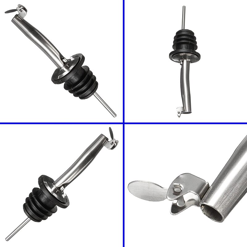 1pc Stainless Steel Wine Bottle Pourer Pourer Oil Cork Bartender Helper Bar Accessories Wine Pourer Pouring Device Barware