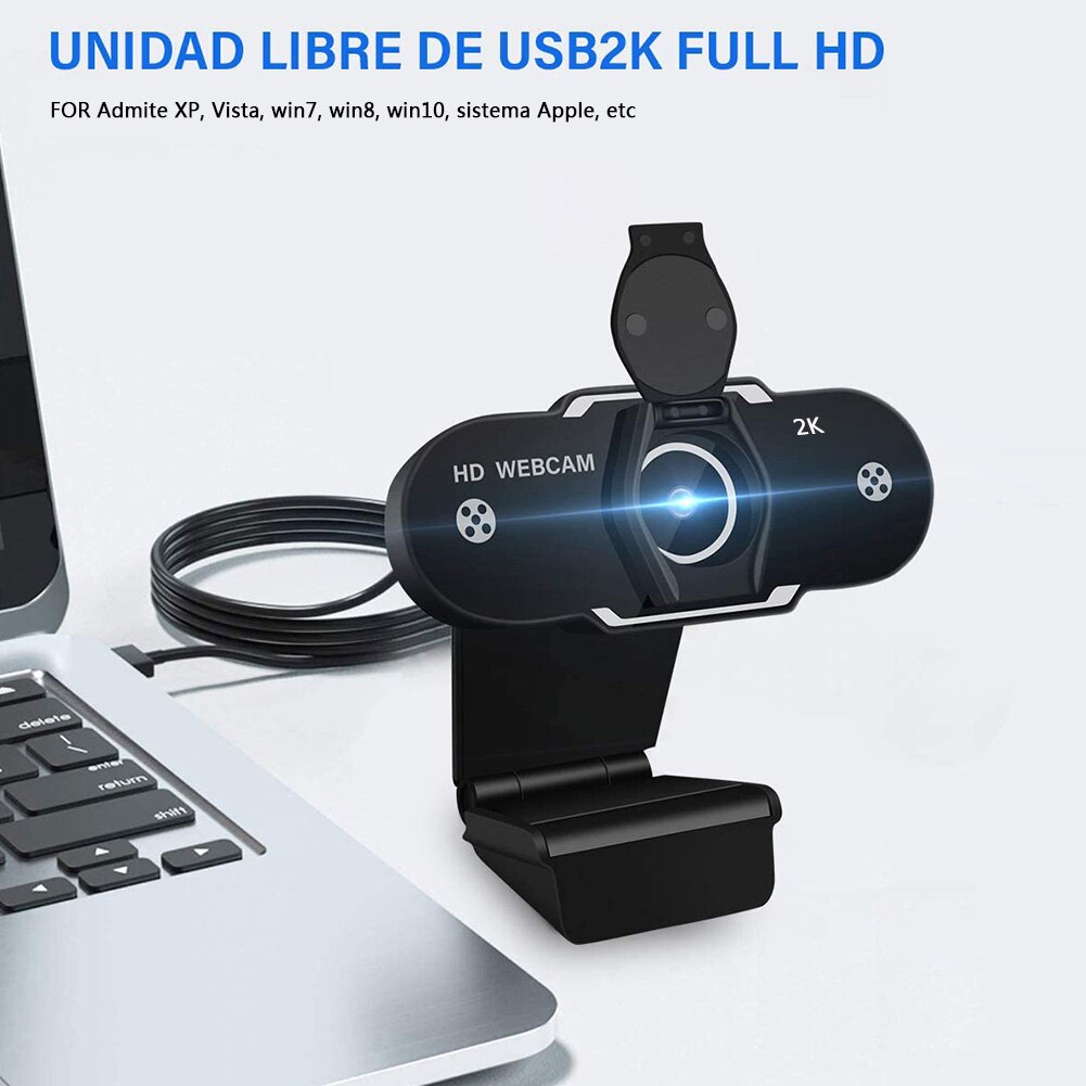 2K Full HD USB Webcam Video Online Teaching Conference Computer Web Camera