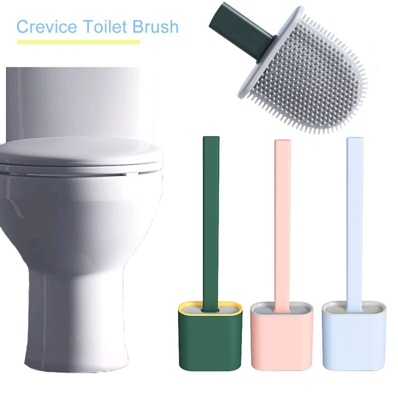 Siliconen Handvat Badkamer Wc Borstel Houder Wc Borstel Scrubber Badkamer Cleaing Tool Accessoires