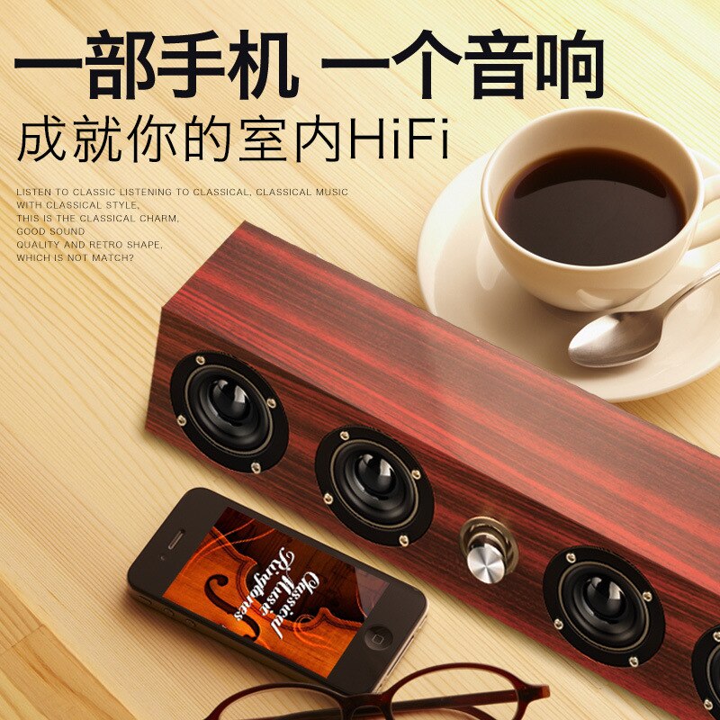 X11 computer speaker desktop laptop USB desktop subwoofer wooden speaker
