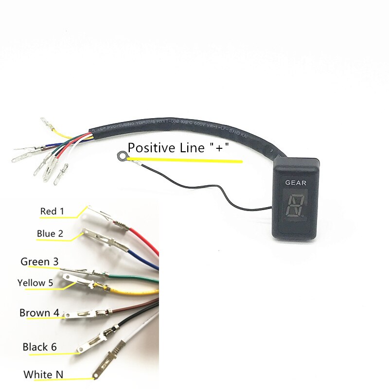 Style 6 Speed Universal Motorcycle Digital Display Led Motocross Off-Road Moto Light Neutral Gear Indicator Monitor