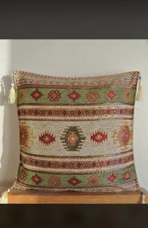 Tyrkisk osmannisk pudebetræk til pude 17 " x 17 "
