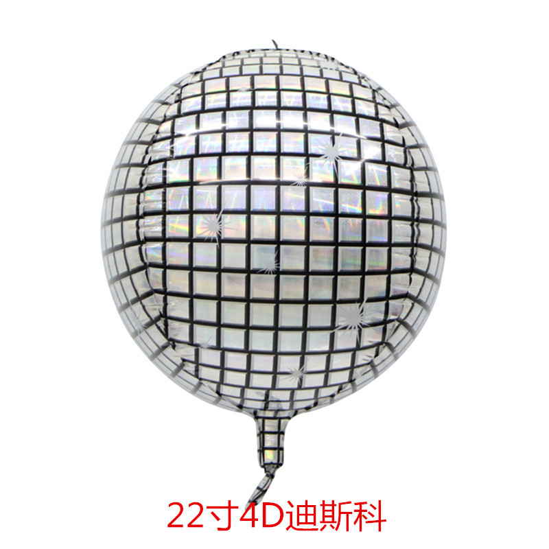 18 tum stor pärlemorskimrande 4d aluminium film ballong födelsedagsfest metall bröllopsfest dekoration bakgrund foto rekvisita: Gitter