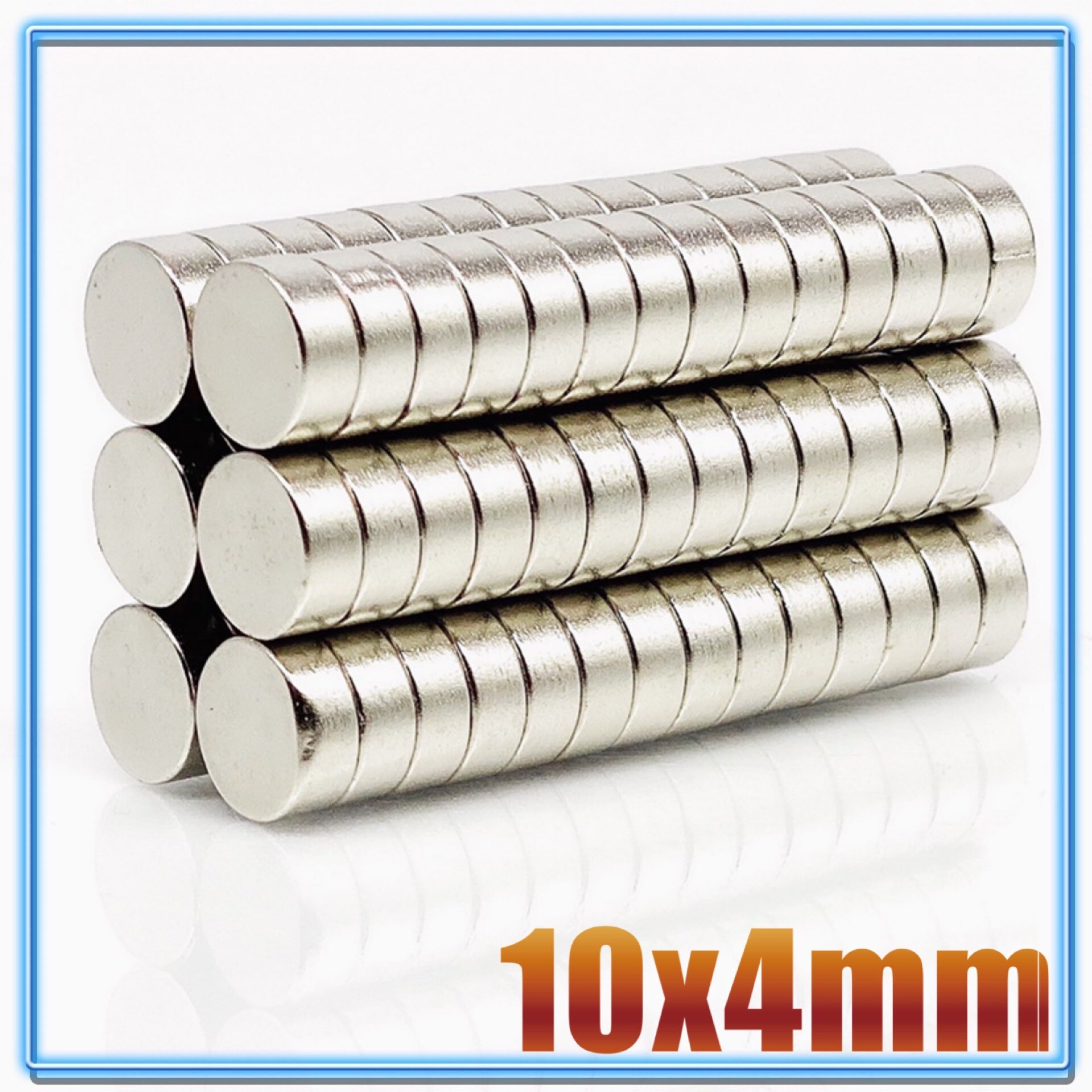 100 pièces aimant rond 10x1 10x2 10x3 10x4 10x5 10X8 10x10mm aimant néodyme Permanent NdFeB Super fort aimants puissants 10X1.5: 10x4(100Pcs)