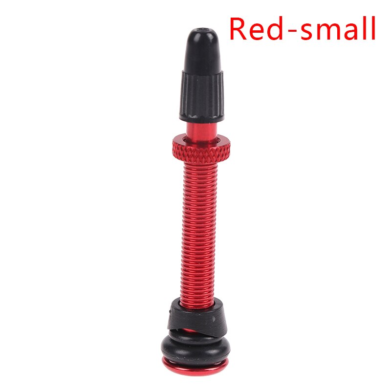 1 Paar 58/72Mm Legering Stem Tubeless Kit Compatibel Presta Ventiel Voor Road Mtb Fiets Tubeless Banden Messing core: Red S