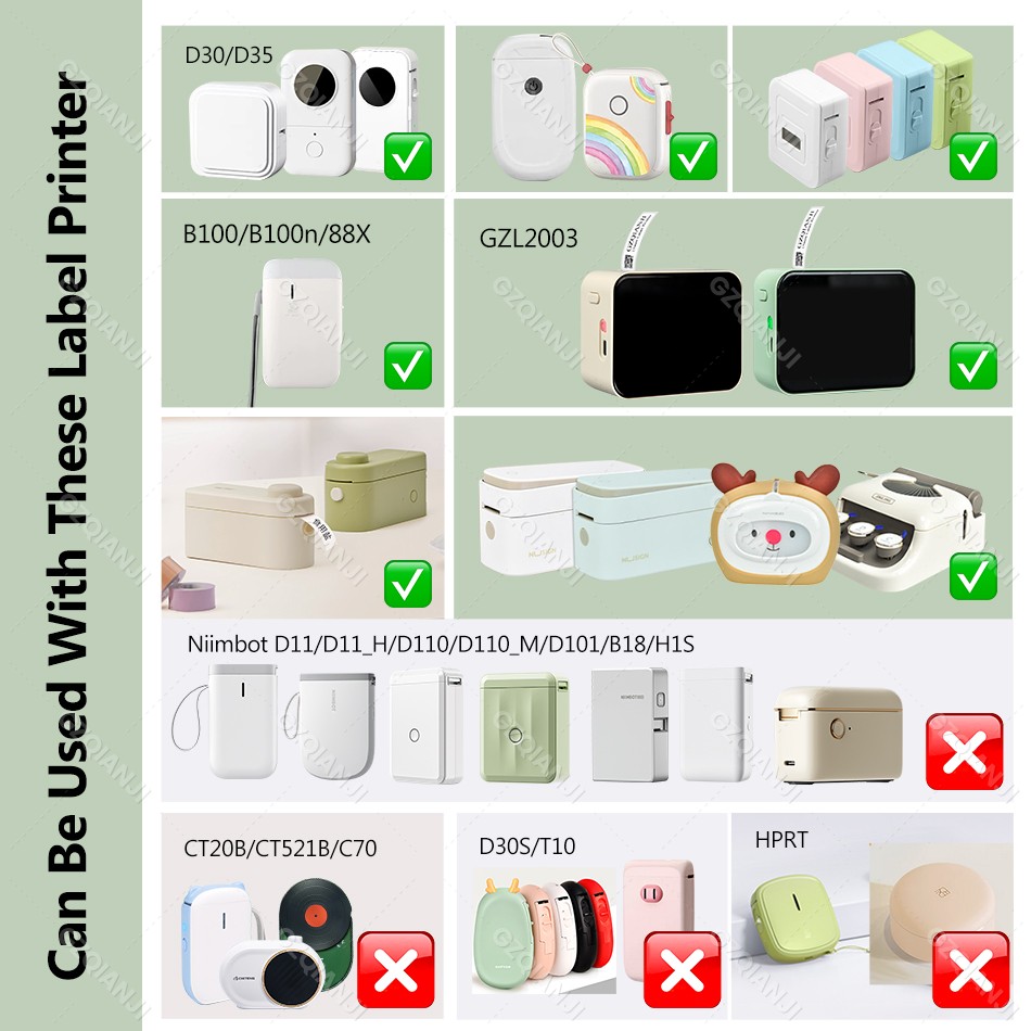 Thermische Label Printer Marklife M1 & Doorlopend Kleur Label Papier (15Mm X 4M), Compatibel Voor P11/P12/P15/P50/Q30/D30 Label Maker