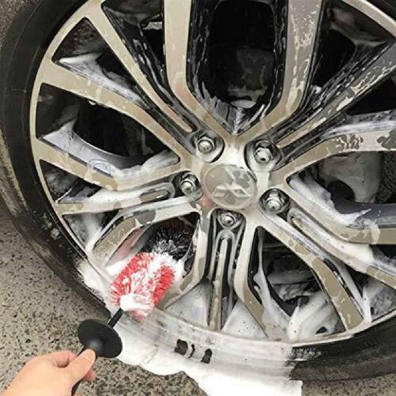 Automobile Large Alloy Wheel Cleaning Brush Detailing Valeting Brush Non Scratch Car Wheel Brush
