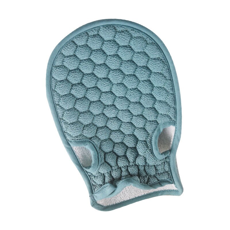 1PC Bath Body Shower Gloves Skin Exfoliating SPA Massage Mitt Lattice Particles Washcloth Body Scrubber Glove Bath for Showering: B