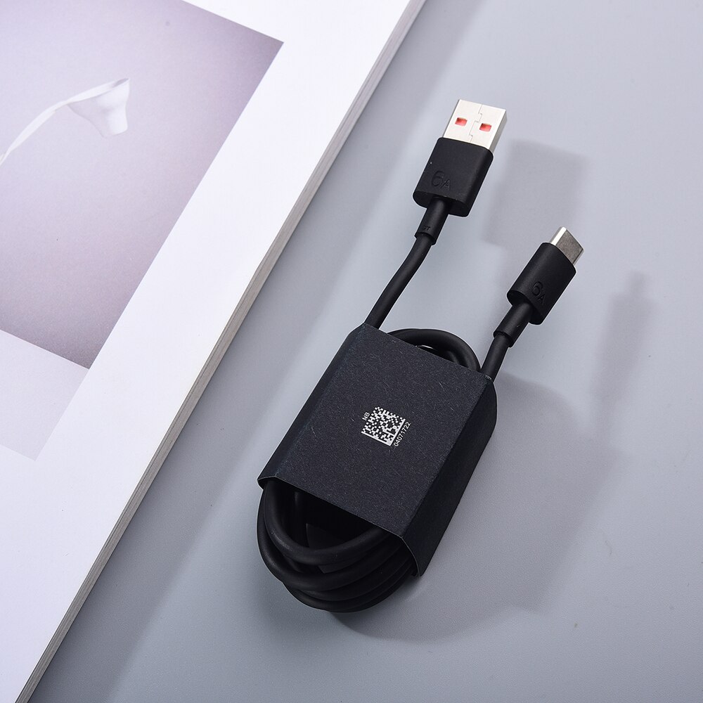 Originele Huawei Mate 40 Pro Nove 8 Pro 8se 6A Super Lader Kabel 66W Supercharge 1M Type C usb Kabel Voor Mate Xs 40 5G P40 Pro +: black