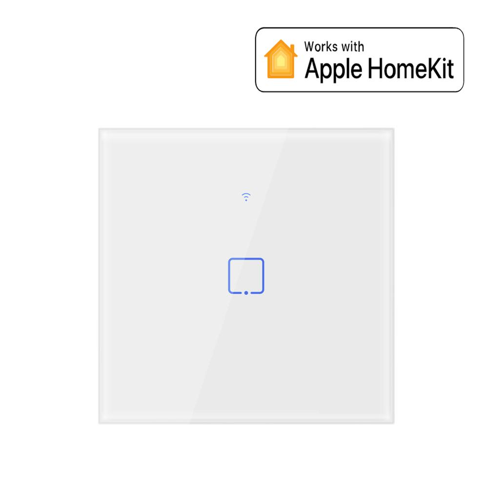 WiFi Smart Touch Light ON/OFF Wall Switch Work With Apple HomeKit for Smart Home Light Control