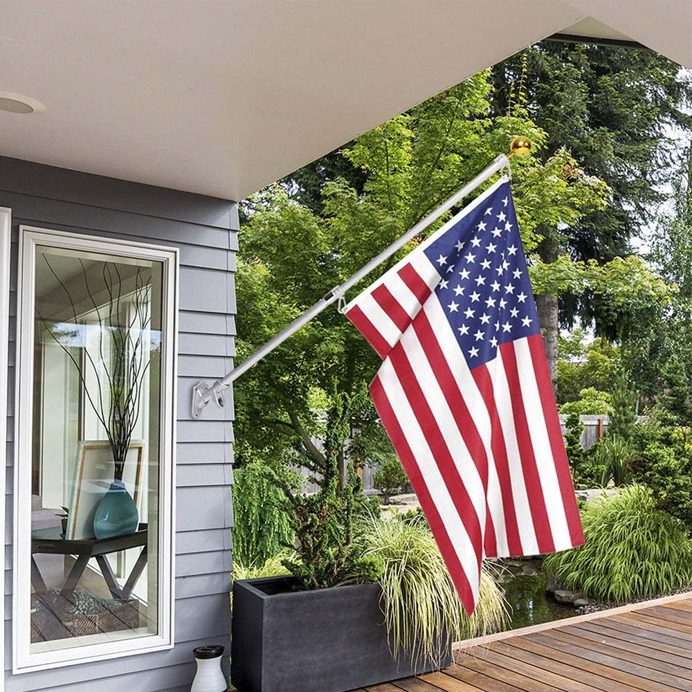 Aluminum Alloy Flagpole Clamp Rotating Flag Ring Collar Metal Buckle Accessories Anti-winding Carabiner Clip Anti Wrap Rings