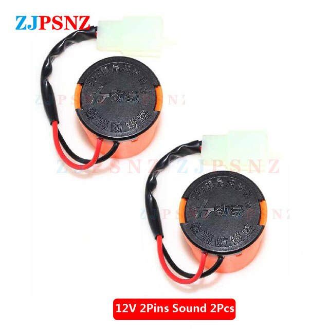 Relais clignotant à 2 fils, 12V, 48V, 64V, 3 broches, clignotant rond, signaux de clignotants, relais, Buzzer, indicateur LED: Marron