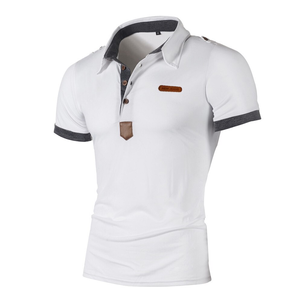 Brand Men's Polo Shirt Summer Short Sleeve Classic Men's Clothing Casual Solid Color Slim Business Wear