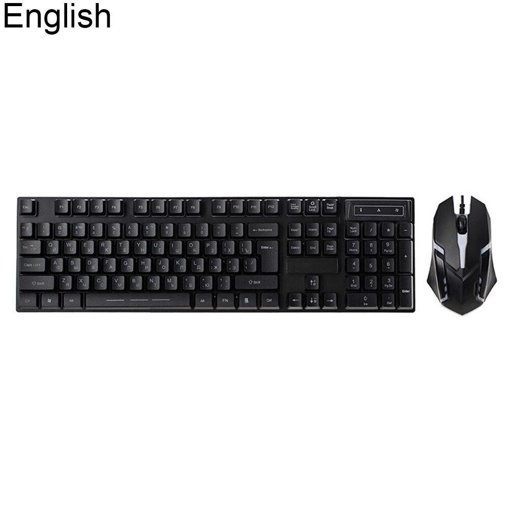 Russian Keyboard Mouse Set Wired Mechanical Gaming keyboard USB Gaming Mouse Backlight Gamer keyboard For PC Gamer Laptop