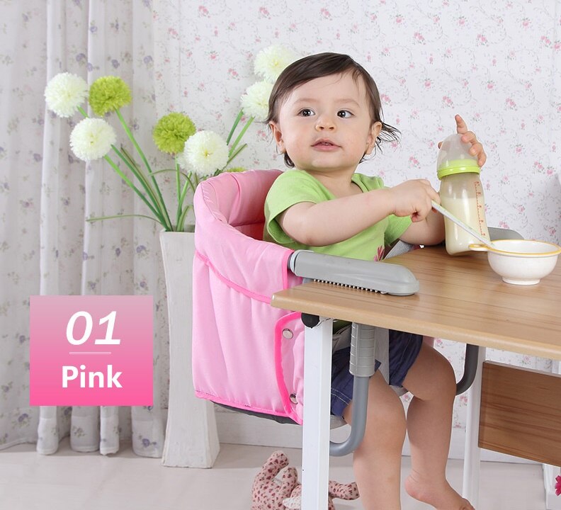 Bærbart babysæde baby spisebord multifunktionelle justerbare foldestole til børn: 2