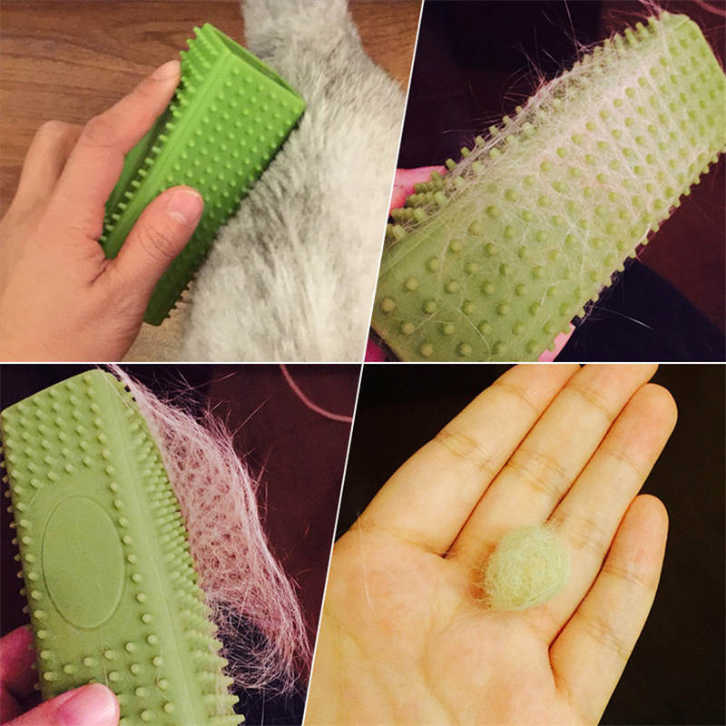 Dissolvant de cheveux en caoutchouc pour chien chat | Brosse creuse pour meubles et canapé