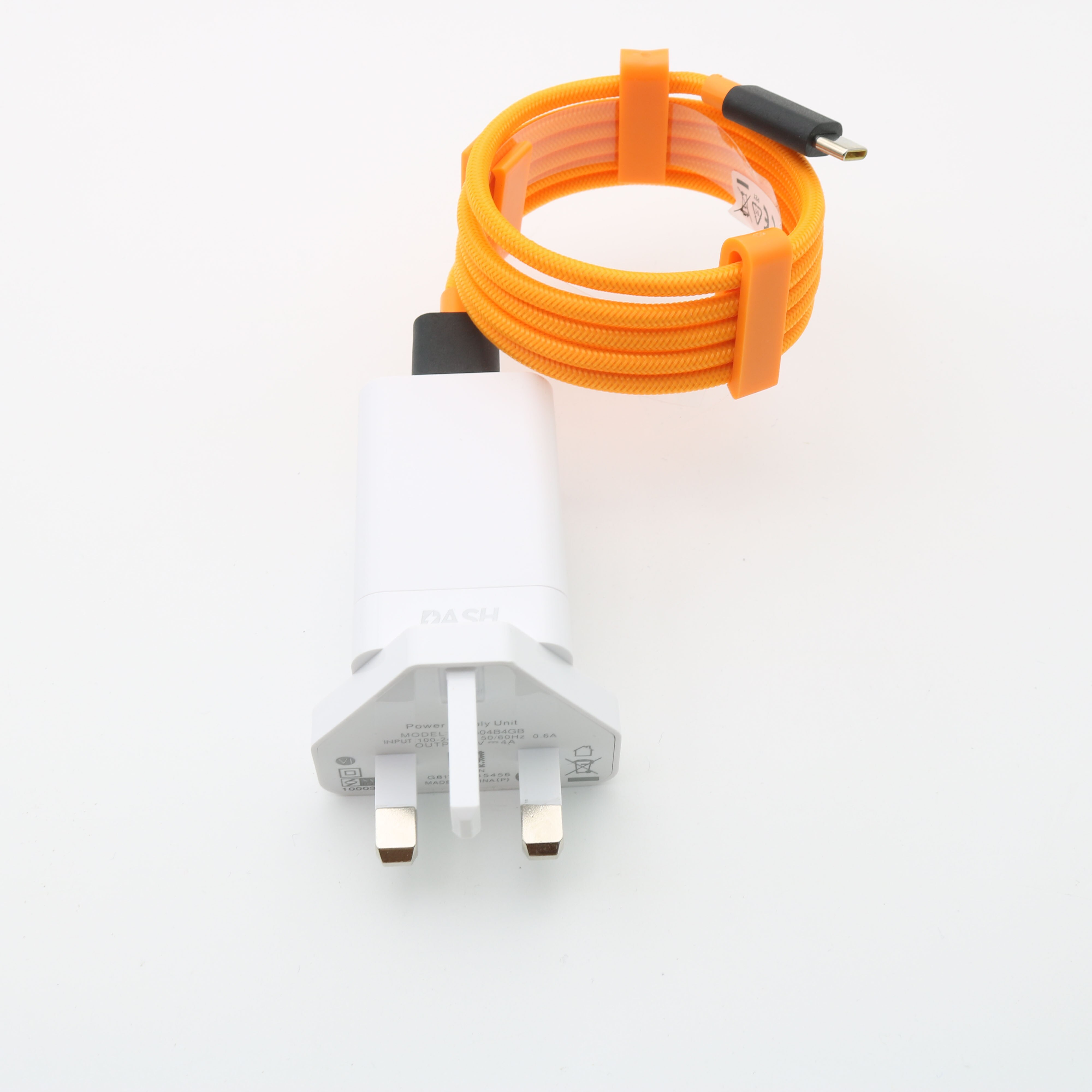 Original 5V/4A Dash Charger USB Fast Charging Adapter 1M USB Dash Cable For Oneplus 3 3T 5 5T 6 6T 7 7T Pro: UK Add Orange Cable