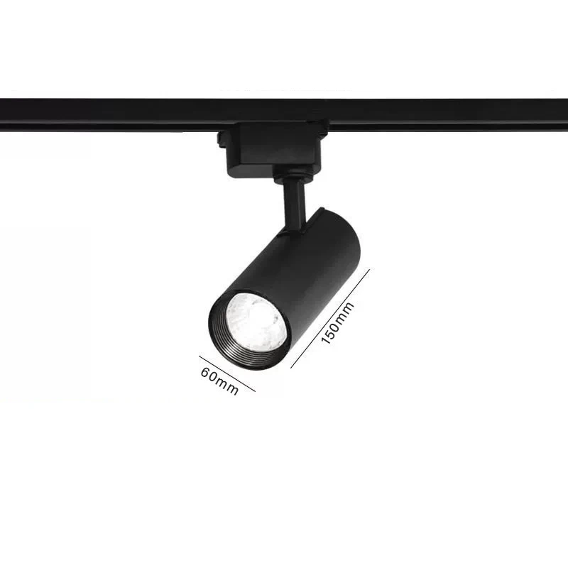 Luz de pista led 3 fios AC110-240V ponto de teto 10-30w lâmpada de teto para sala de estar cozinha linha sistemas ferroviários de iluminação holofotes: Amarelo escuro / Preto