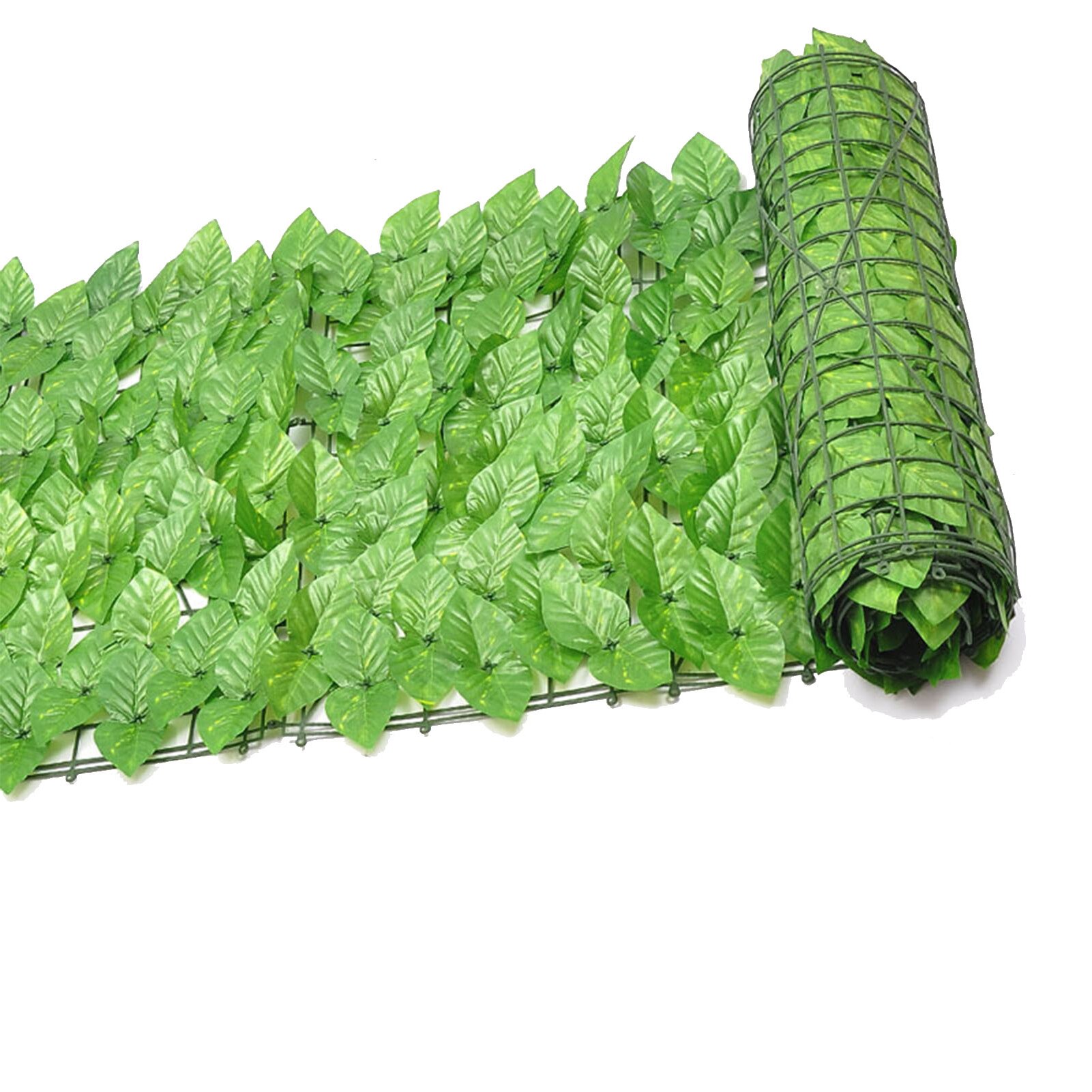 1x3m Artificial Ivy Leaf Hedge Screening Green Leaf Privacy Fence Screening Roll UV Fade Protected Privacy Artificial Fence: 07