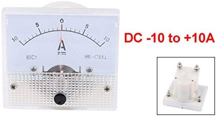85 c 1 dc -10 to +10a 1a 2a 5a 2.5a klasse 2.5 nøjagtigt panelmonteret analog amperemeter