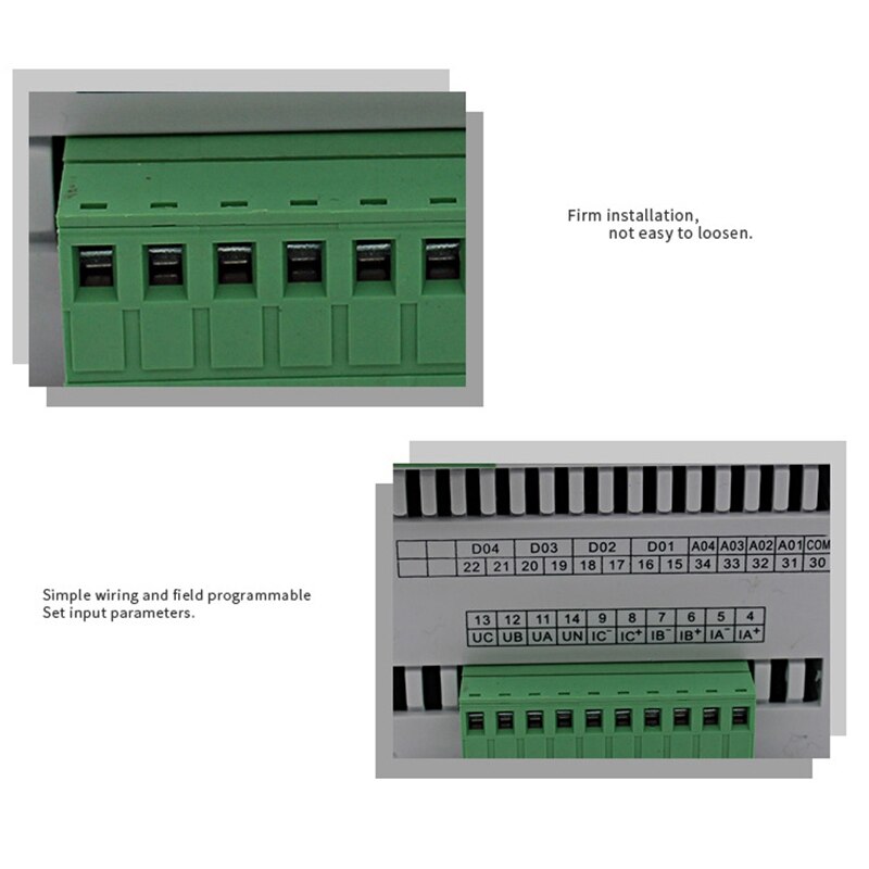Digitale Drie-Fase Multifunctionele Spanning Stroom Meter Voltmeter Ampèremeter Smart Instrument