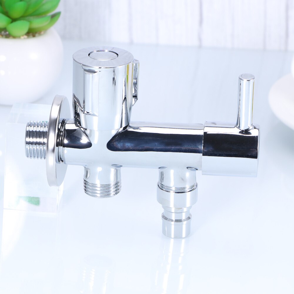1PC Shower Angle Valve Durable Tee Connector Toilet Bidet Shower Faucet 3 Way Water Separator Shower Diverter Valve