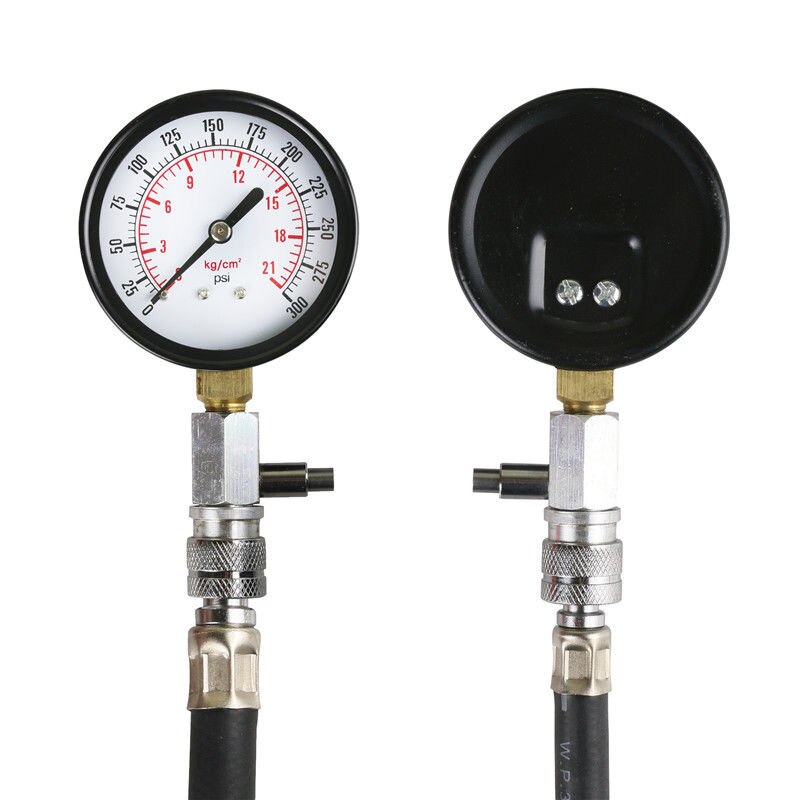 Medidor de presión de coche para motocicleta, motor de gasolina, cilindro, medidor de compresión para coche, herramienta de diagnóstico de fugas