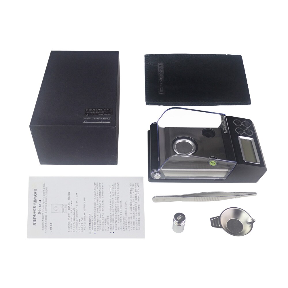 Pocket Scale 0.001g Precision Jewelry Scale Portable 20g 50g Digital Scale Medicine Weighing Balance
