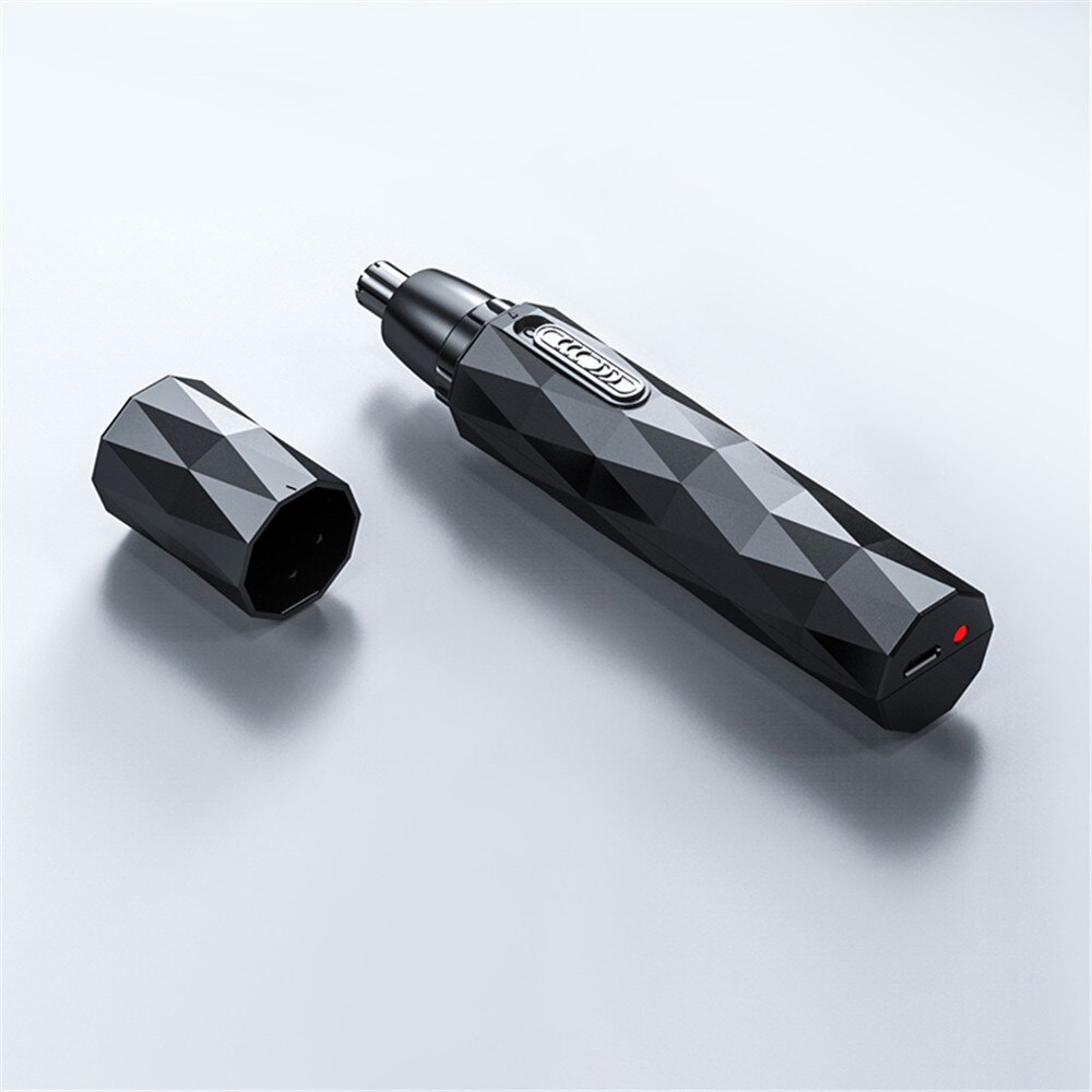 Male Epilator Nose and Ear Hair Clippers Trimmer Men Beard Shaving Care Hairs Ears Cleaning Tool Eyebrow Clipper Shaver Haircut: Single Blade Black