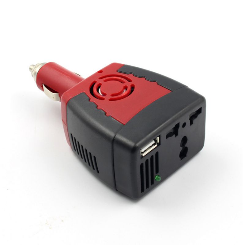 150 W Auto Omvormer USB Voeding DC 12 V-AC 220 V Converter Met 2.1A Dual USB Auto adapter Universele Aansluiting