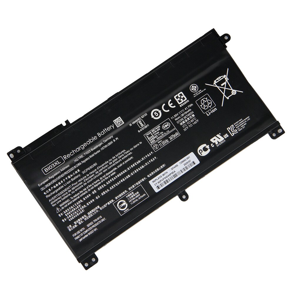 Laptop Battery BI03XL - 3470mAh - Original Replacement for HP Pavilion X360 HSTNN-UB6W TPN-W118