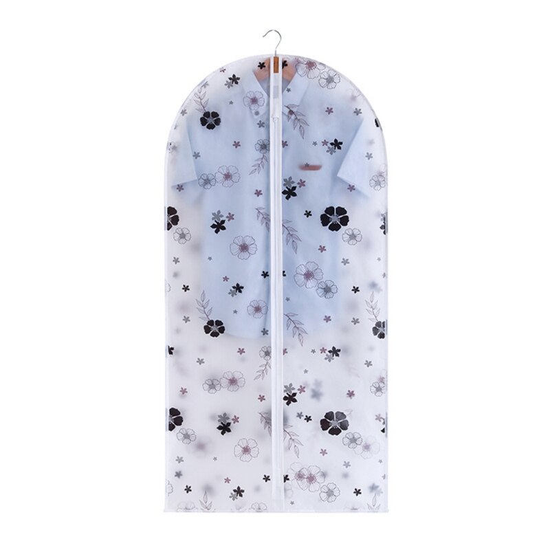 Cute Pattern Transparent Wardrobe Coat Storage Hanging Bag Clothes Dust Cover Hanging Bag Clear Garment Suit Dress Protect Cover: B / M