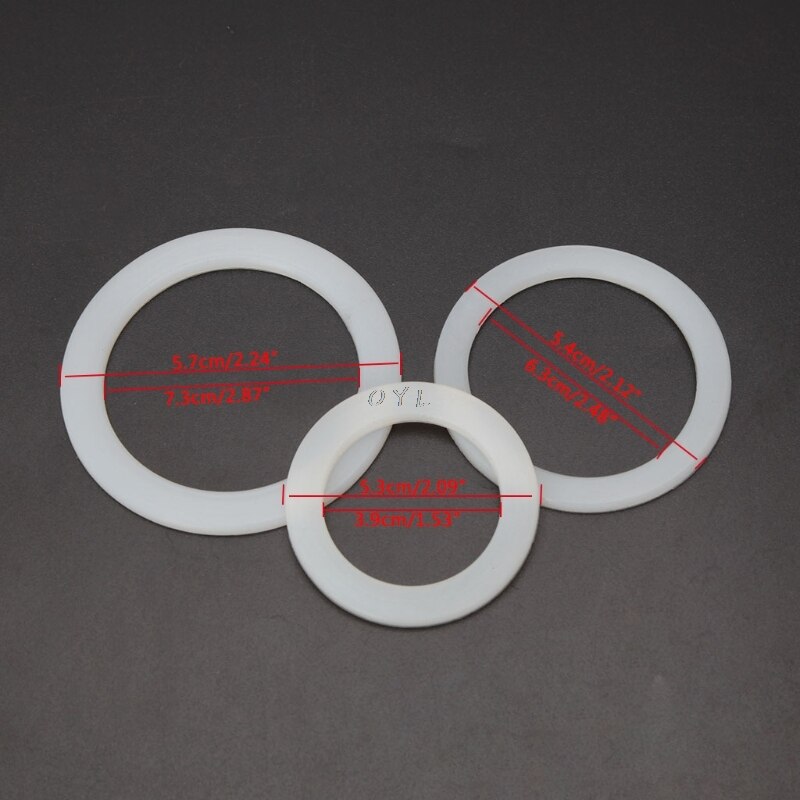 Silicone Seal Ring Flexible Washer Gasket Ring Replacenent For 2 Cups Moka Pot Espresso Kitchen Coffee Makers Accessories Parts