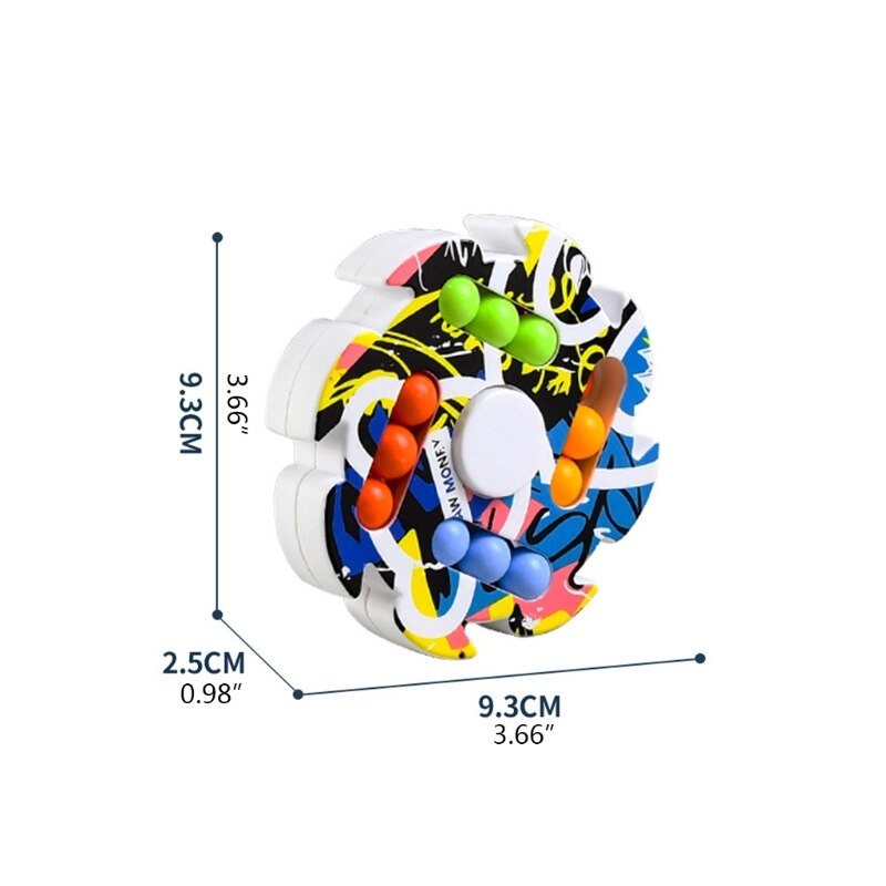 Handhold Bead Puzzle Fine Motor Skill Training Sensory Toy for Activity Center K92D