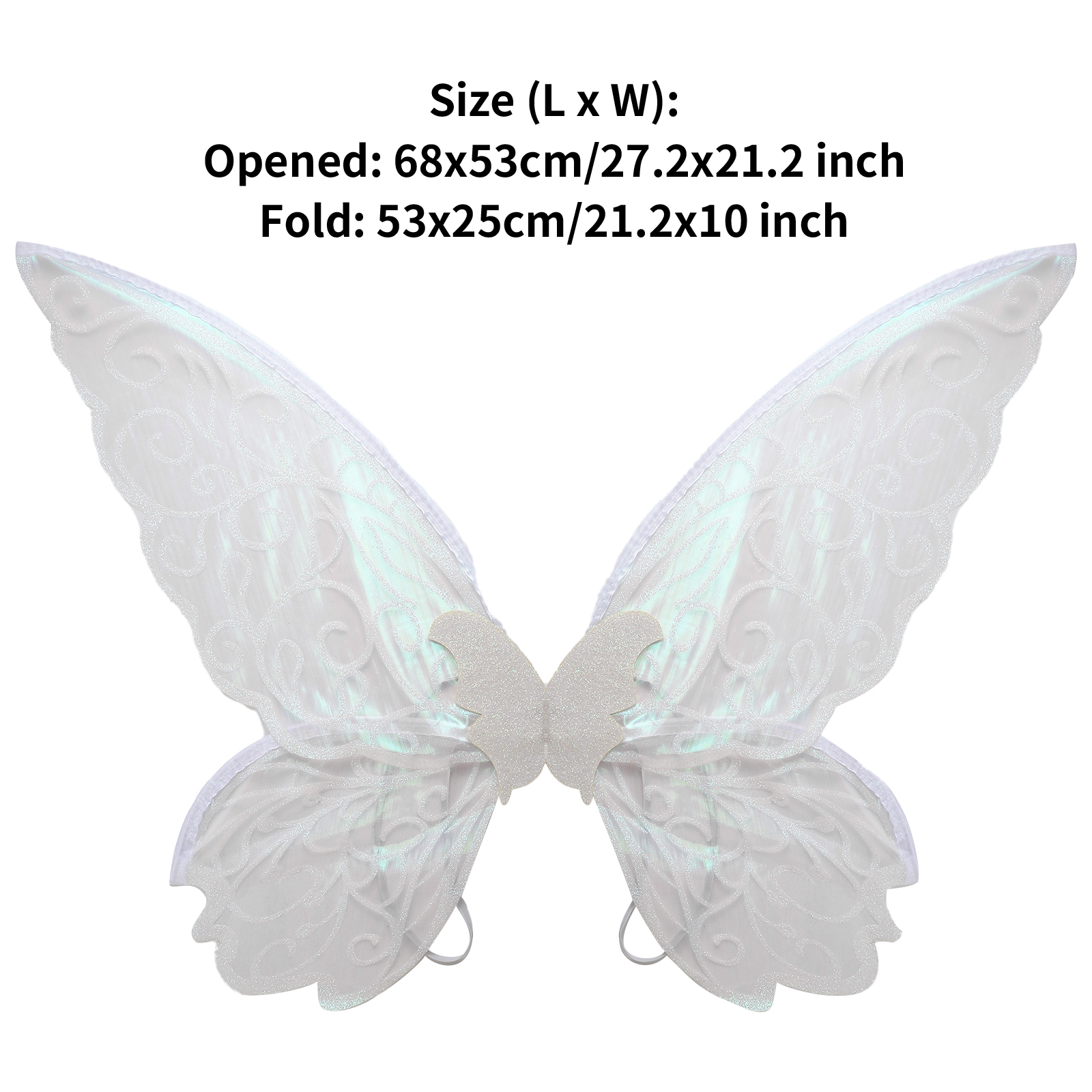 Feenflügel Kostüm Elf Engelsflügel Frauen Mädchen Prinzessin Cosplay Schmetterling Halloween Karneval Festival Performance Requisiten Dress Up