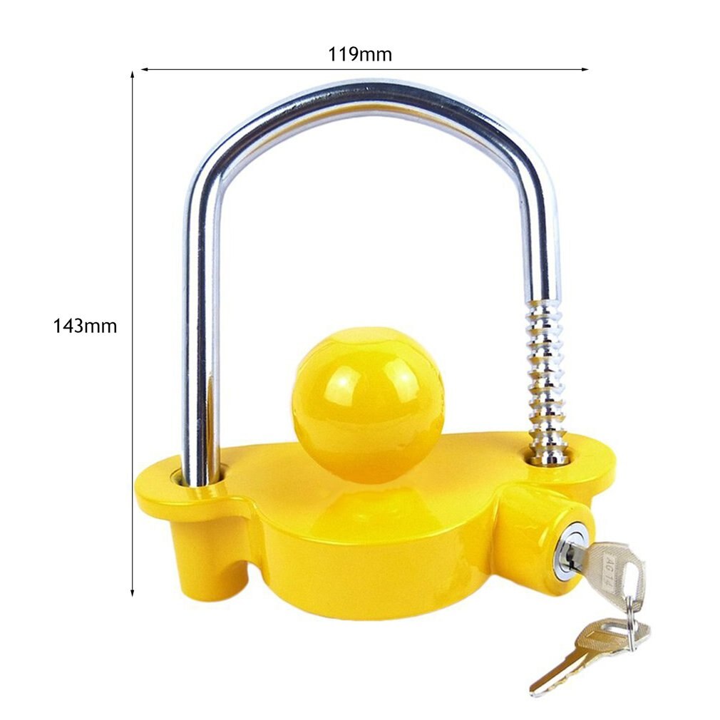 Trailer Coupling Hitch Lock Trailer Parts Universal Tow Ball Car Security Anti-Theft Lock Trailer Accessories