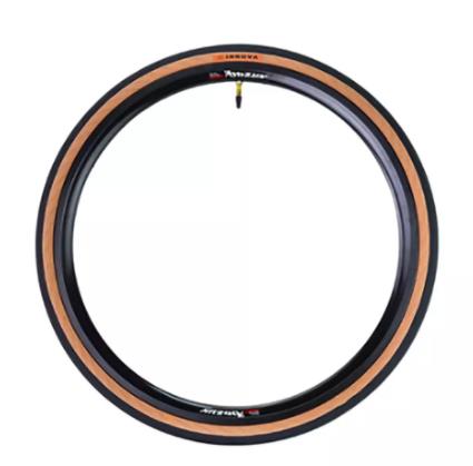 INNOVA 28-451 tissu pliant rétro pneu de vélo jaune jante pneu 20 × 1-1/8 Version de pneu pliant environ 189 g/pc