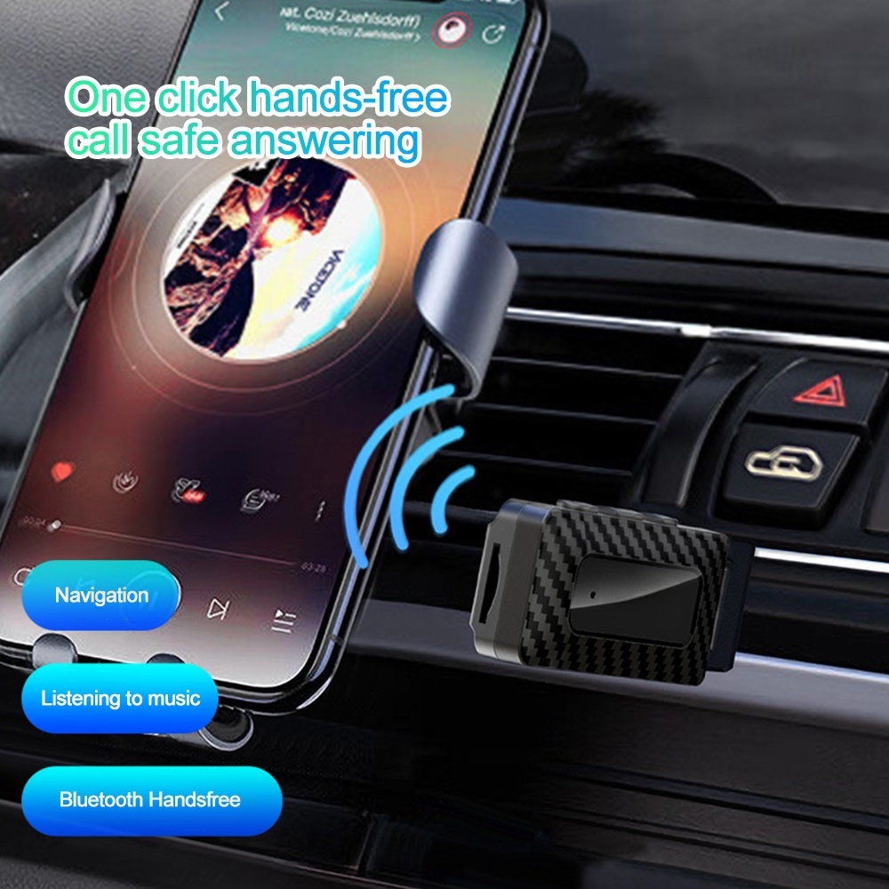 Bluetooth 5.3 Mini USB Auto FM-zender Ontvanger met microfoon Handsfree bellen Carkit Auto Draadloos HIFI Stereo Audio voor FM-radio